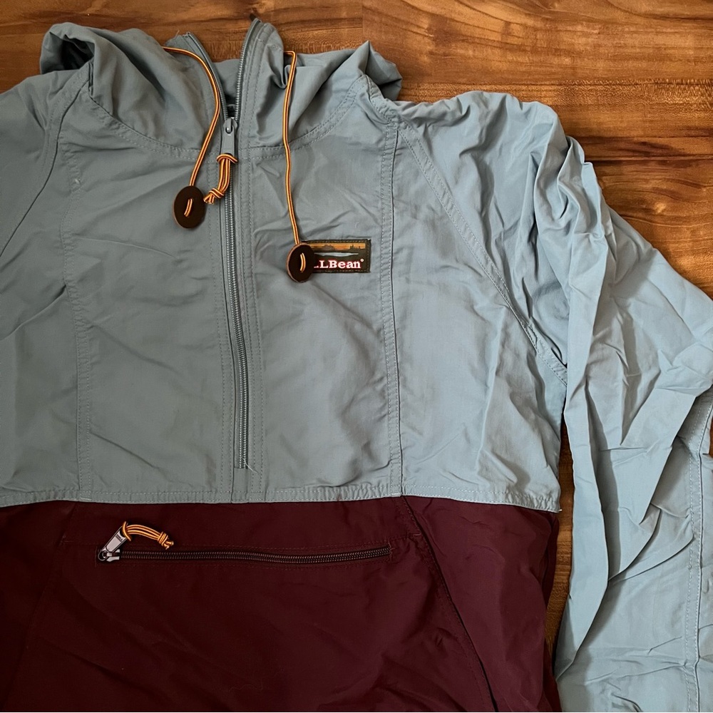L.L. bean mountain classic anorak colorblock